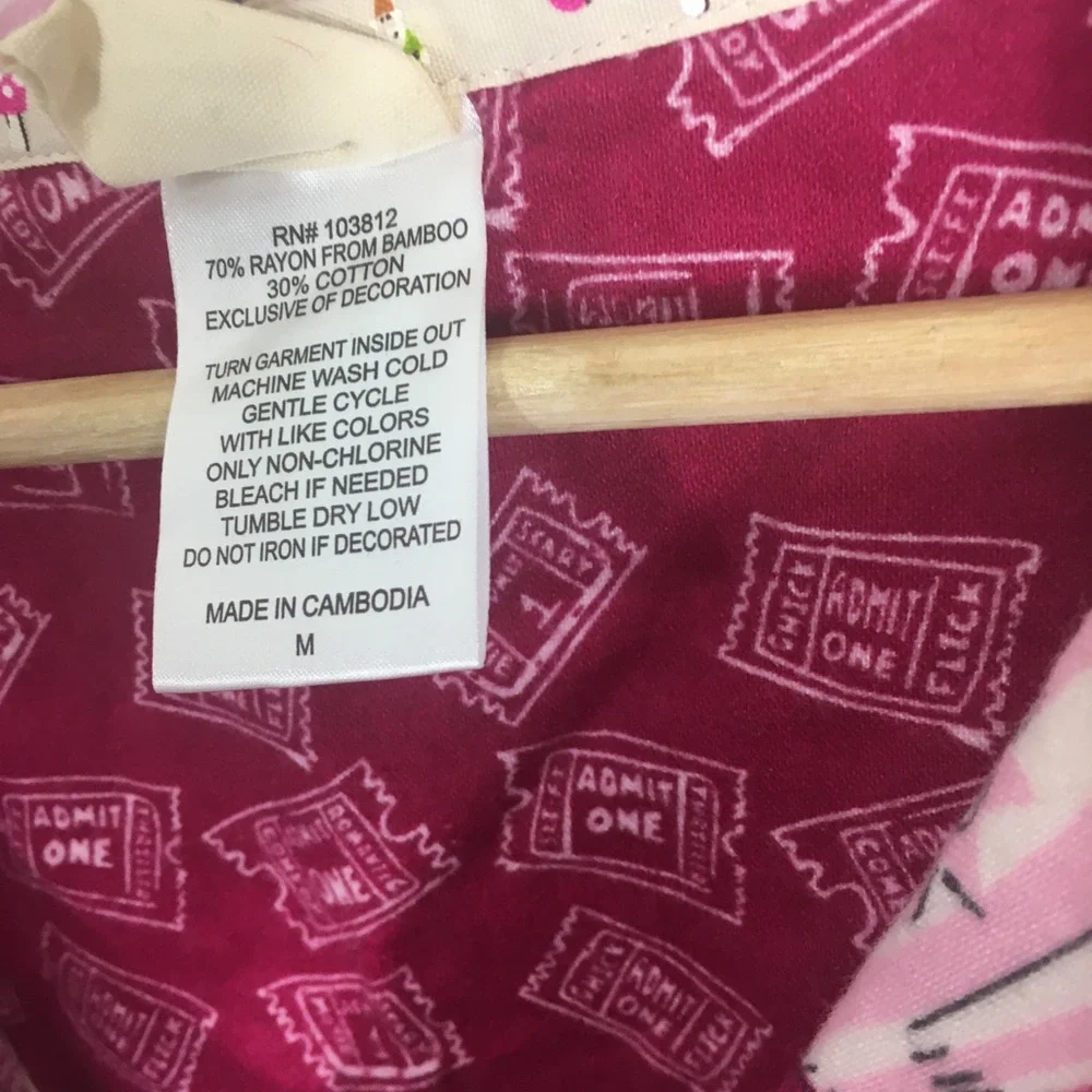 Munki Munki Ladies’ Flannel Women’s Pajama Top Medium